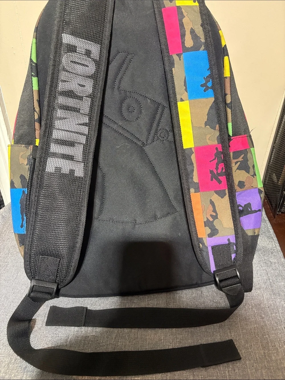Fortnite Multicolor Camouflage Backpack School Bag